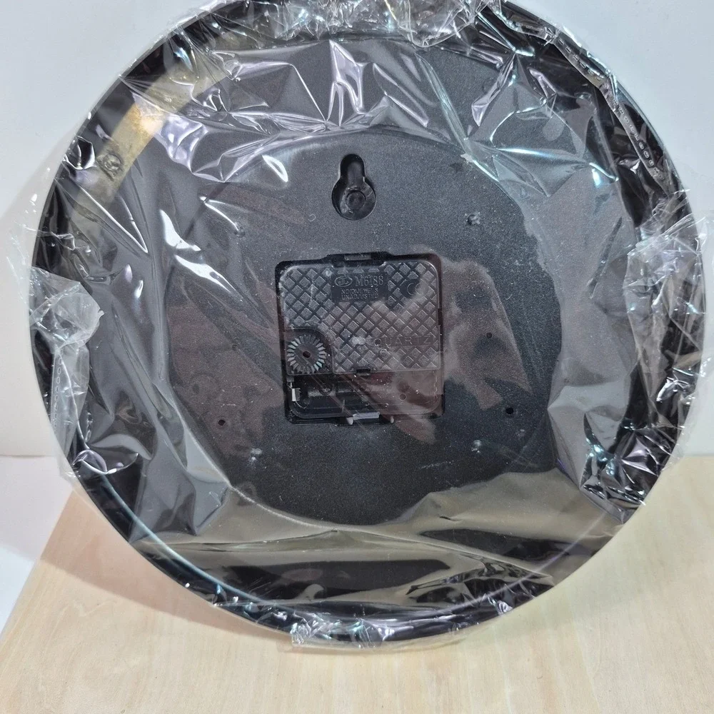 Superman Logo Round Wall Clock Black Carbon Fiber‎ Style Face DC Comics New
